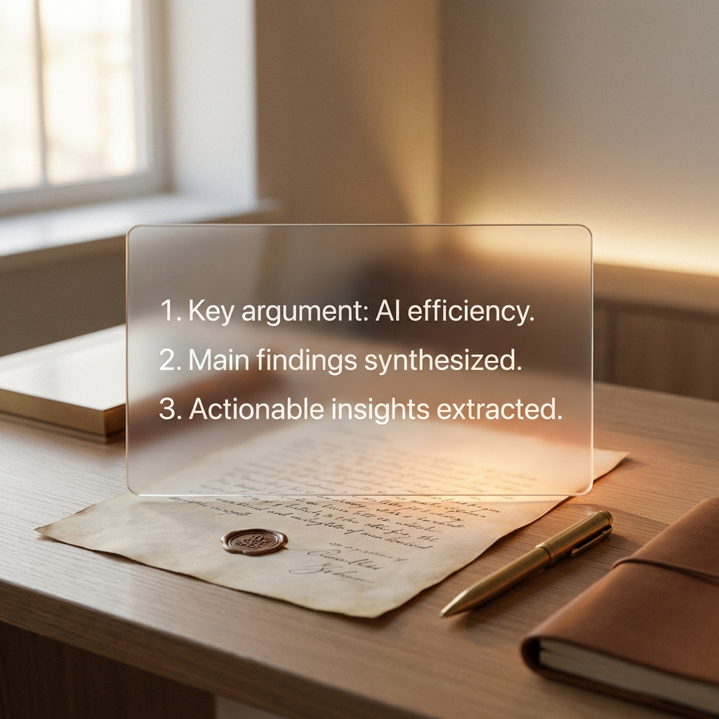 AI Document Summary Visualization